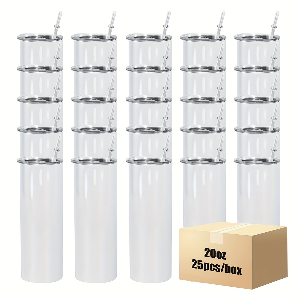 25pcs 20oz Straight Stainless  - Tumbler 20Oz White incelemesi ve fiyatı