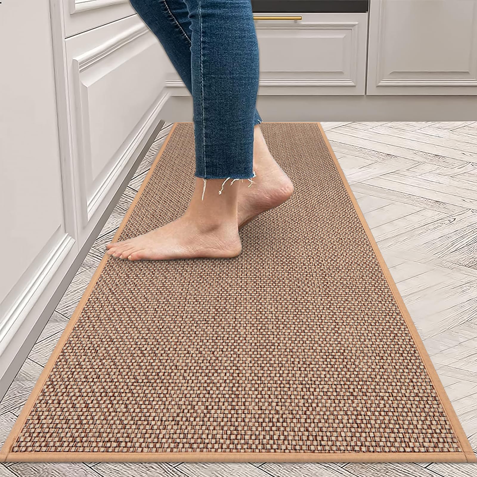 Linen Weave Kitchen Floor Mat  - Door Mat Blank incelemesi ve fiyatı