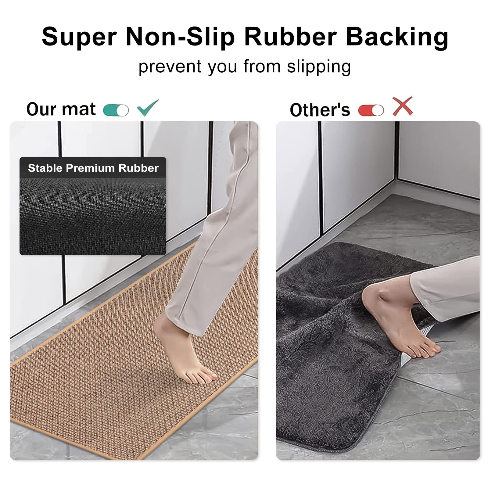 Linen Weave Kitchen Floor Mat  - Door Mat Blank incelemesi ve fiyatı