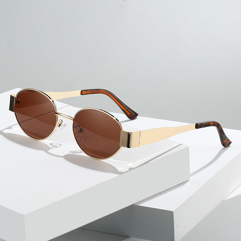 New Oval Sunglasses for Women  - Metal Photo Panel incelemesi ve fiyatı