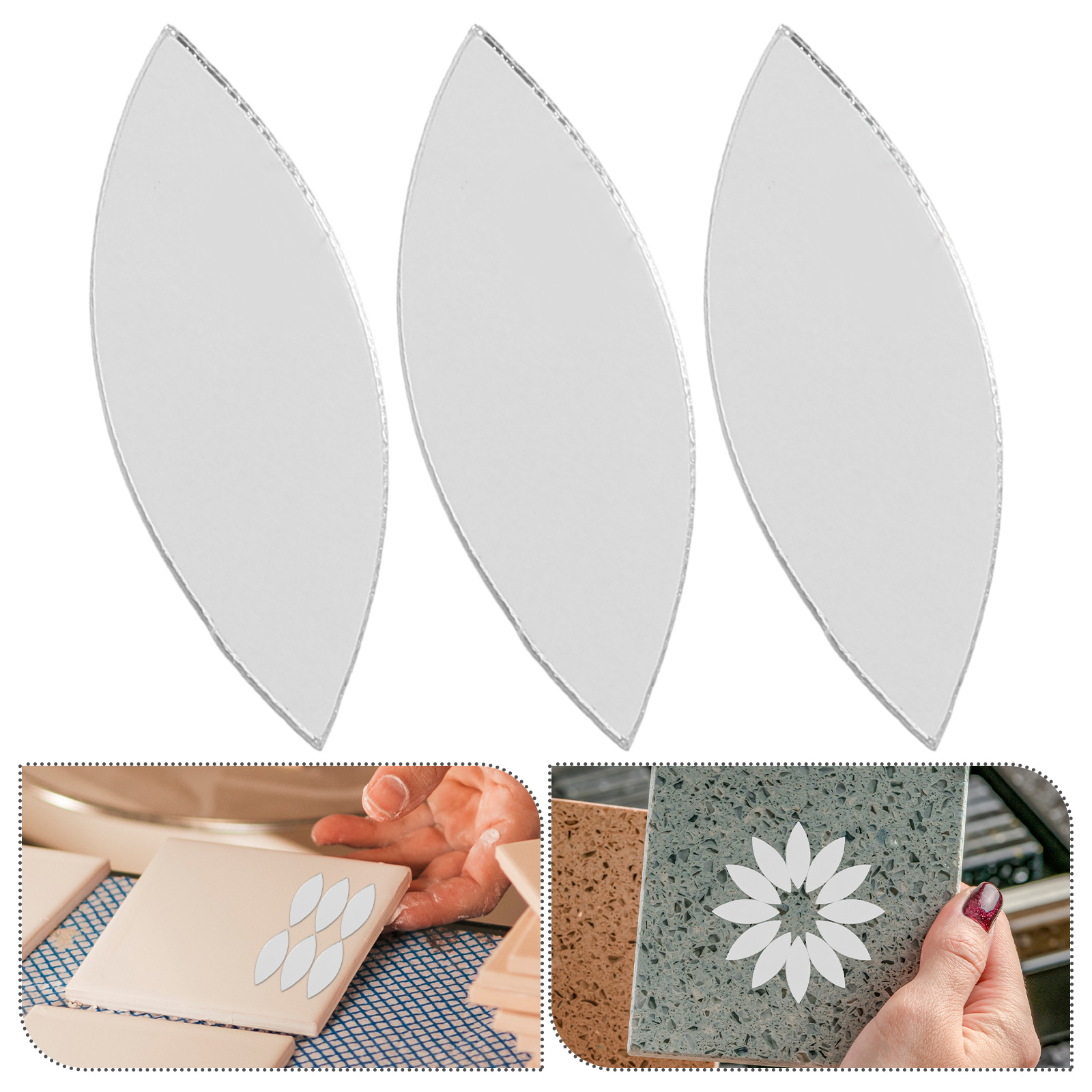 150 PCS Mirror Sticker Small f - Ceramic Tile Blank incelemesi ve fiyatı