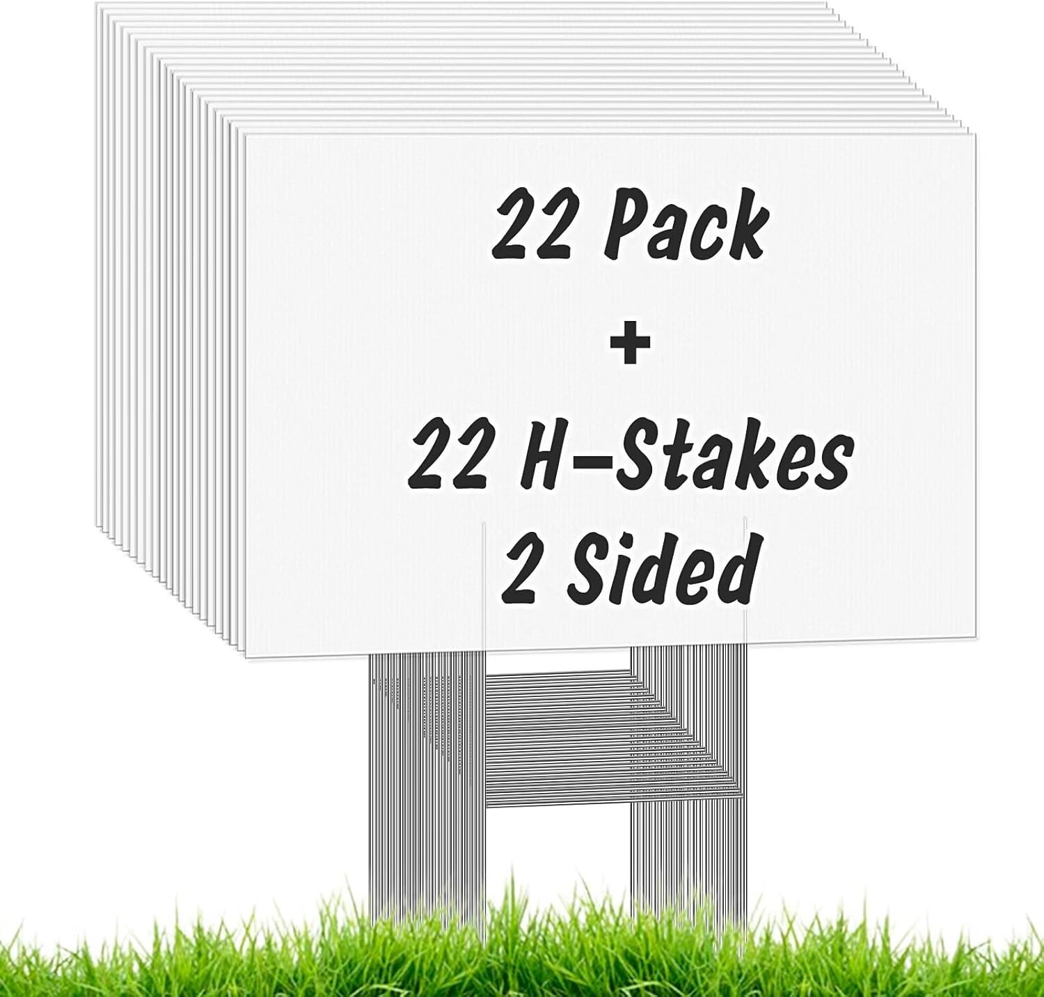 22Pcs Blank Yard Signs with St - Yard Sign Blank incelemesi ve fiyatı