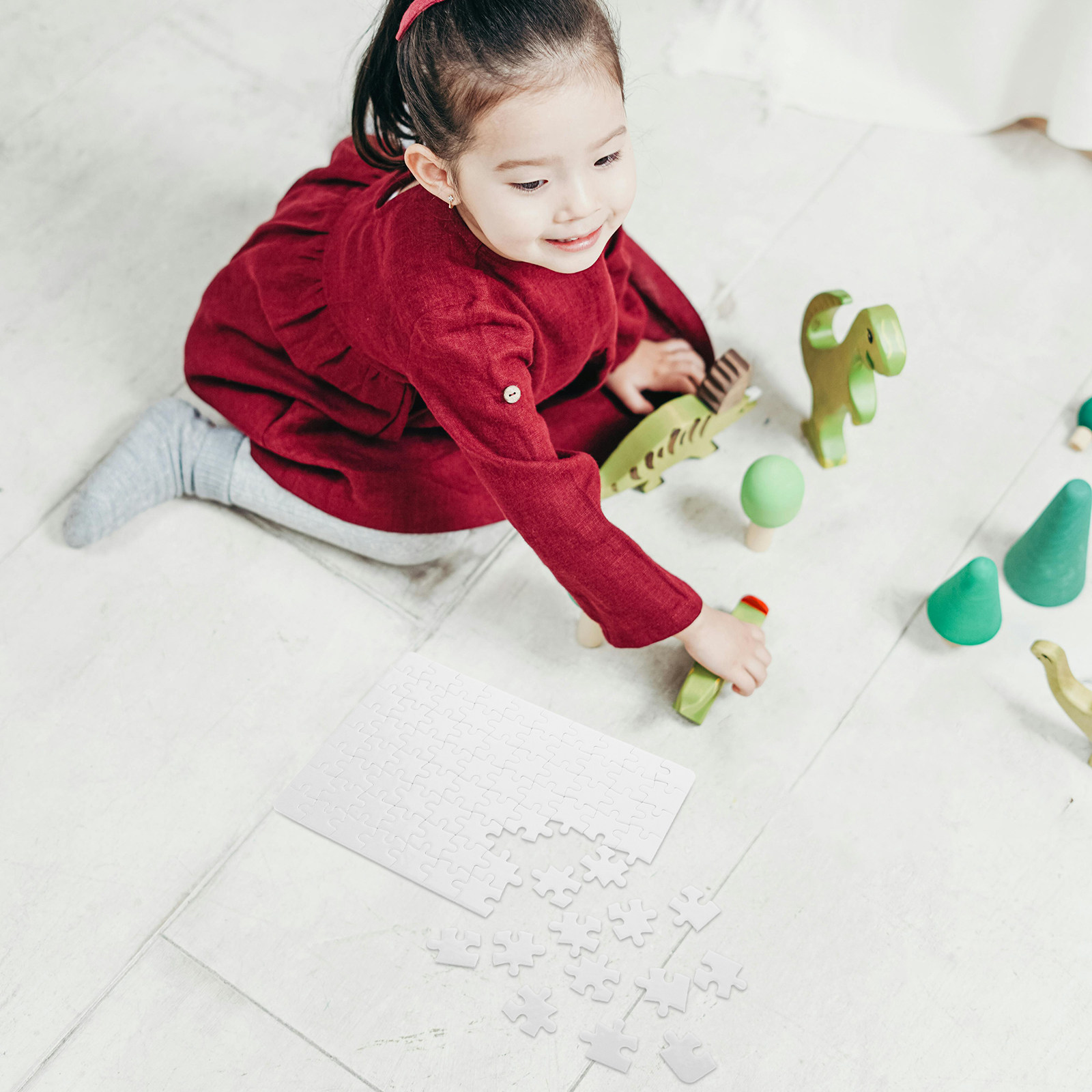 4 Sheets Blank Puzzle Pieces W - Puzzle Blank White incelemesi ve fiyatı