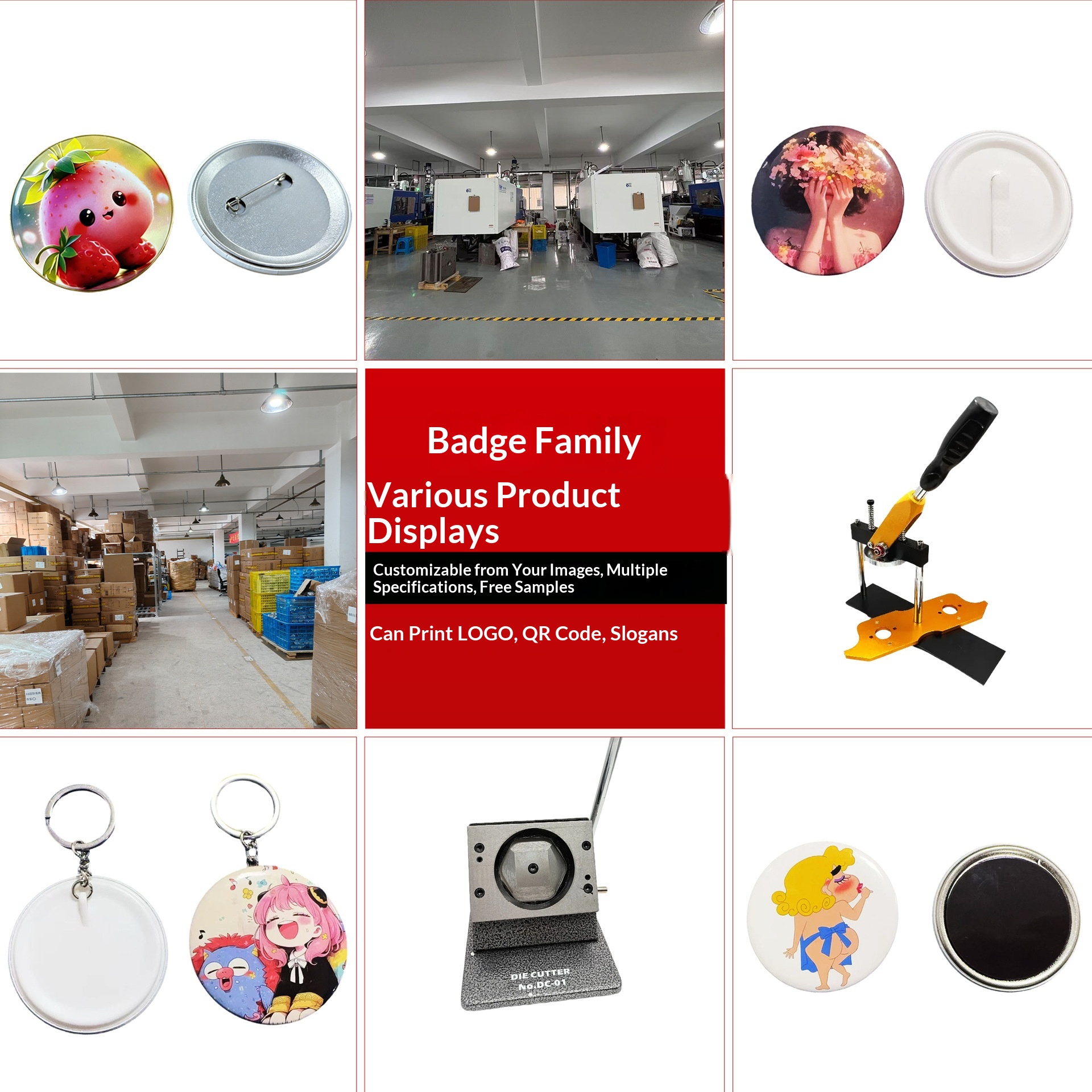 Wholesale Rectangular Blank DI - Button Badge Blank incelemesi ve fiyatı
