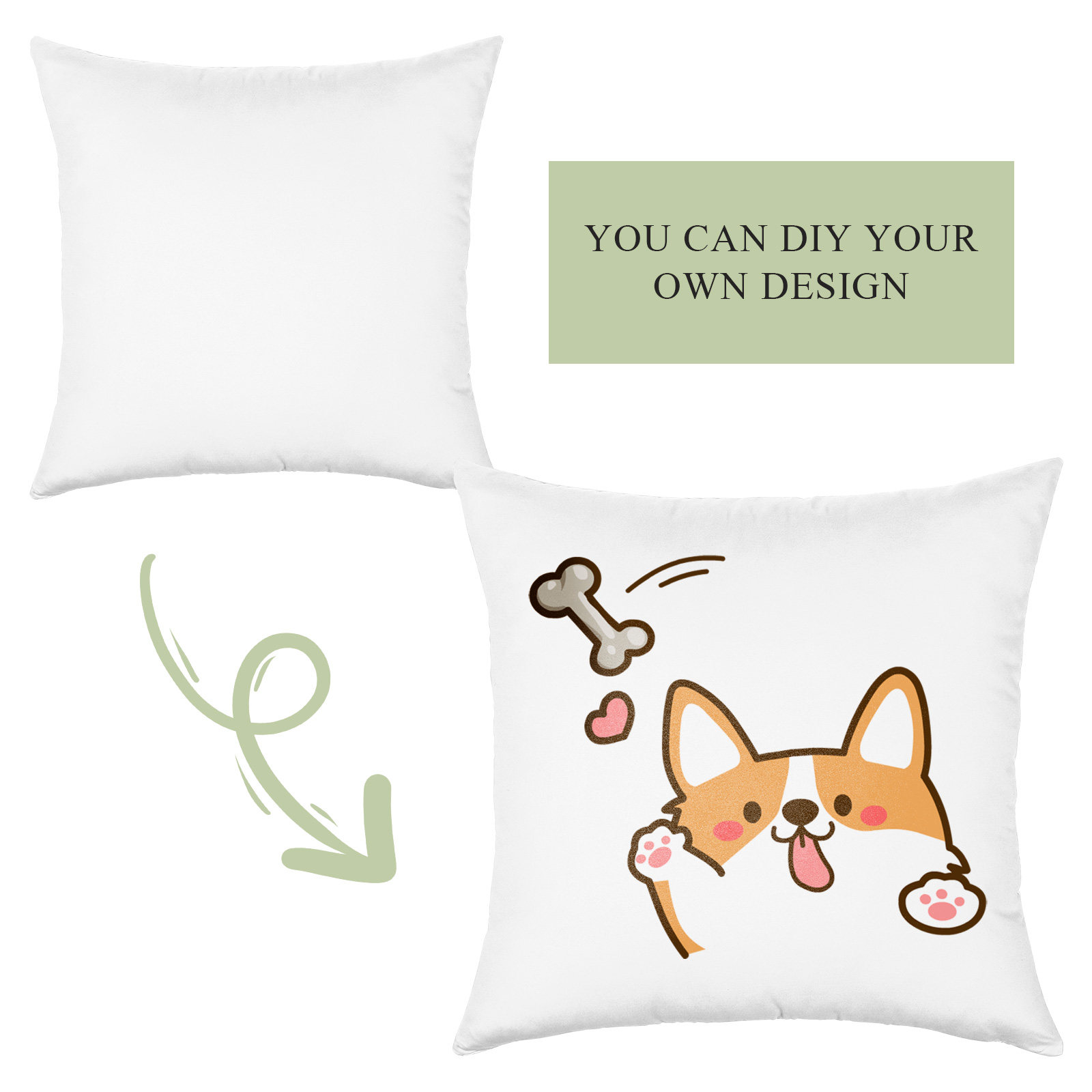 4Pcs Sublimation Pillow Cover  - Pillow Cover Sublimation incelemesi ve fiyatı