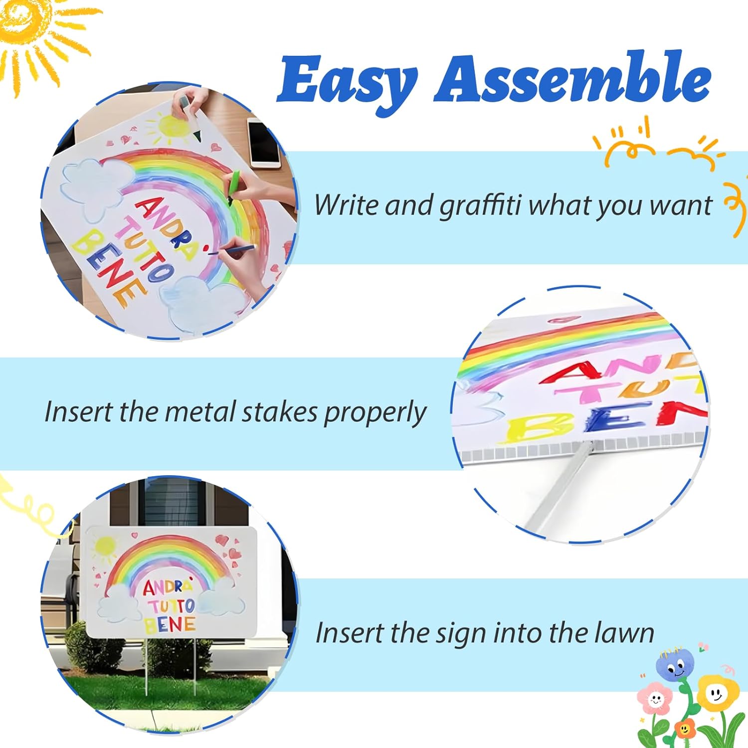 Blank Yard Signs with Stakes,  - Yard Sign Blank incelemesi ve fiyatı