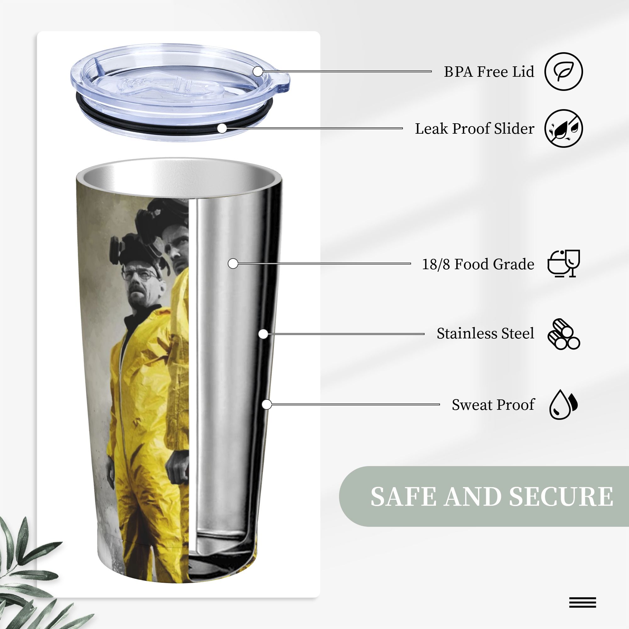 Breaking Bad Tumbler Vacuum In - Tumbler 20Oz White incelemesi ve fiyatı