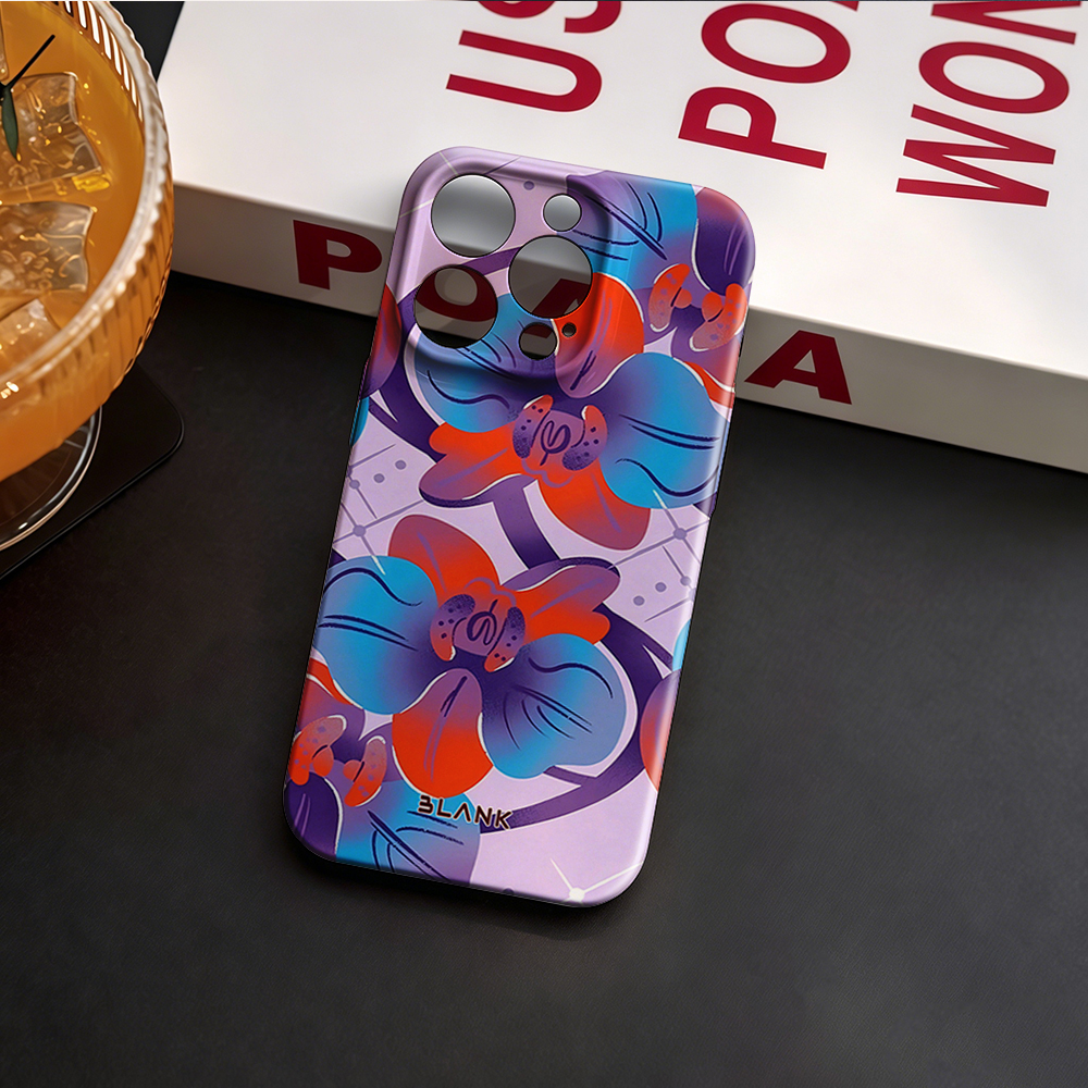 Blue and Green Floral Print Fo - Phone Case Blank Print incelemesi ve fiyatı