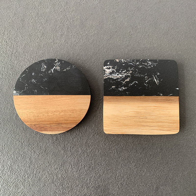 Marble Coaster Wood Stitching  - Coaster Sublimation Blank incelemesi ve fiyatı