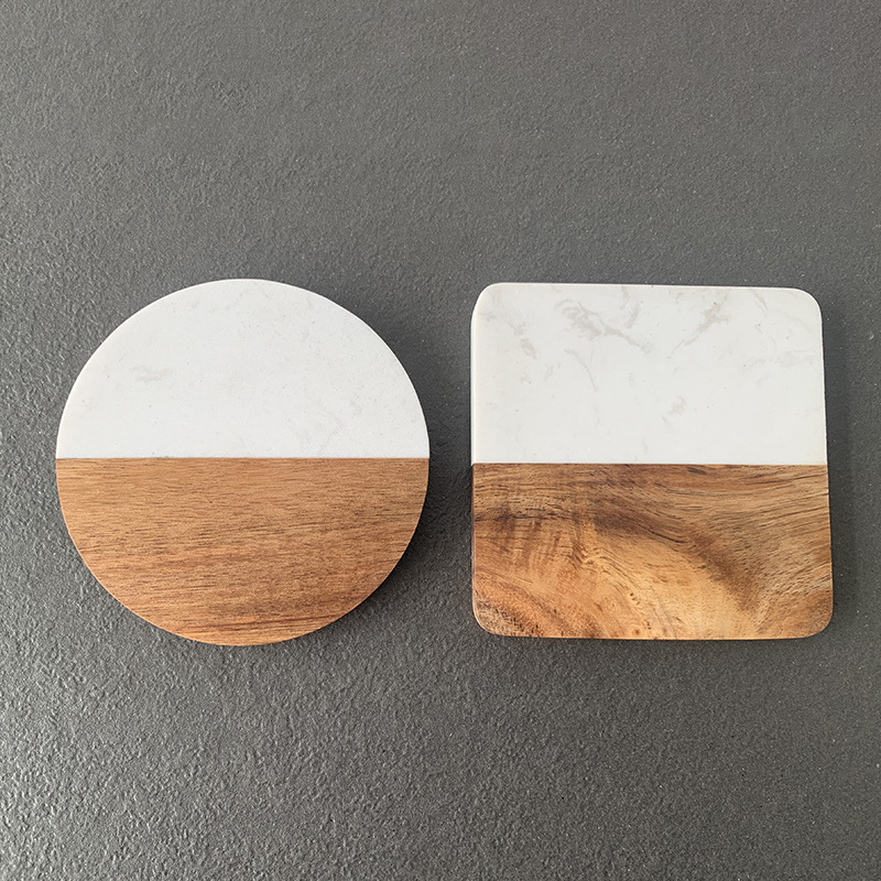 Marble Coaster Wood Stitching  - Coaster Sublimation Blank incelemesi ve fiyatı