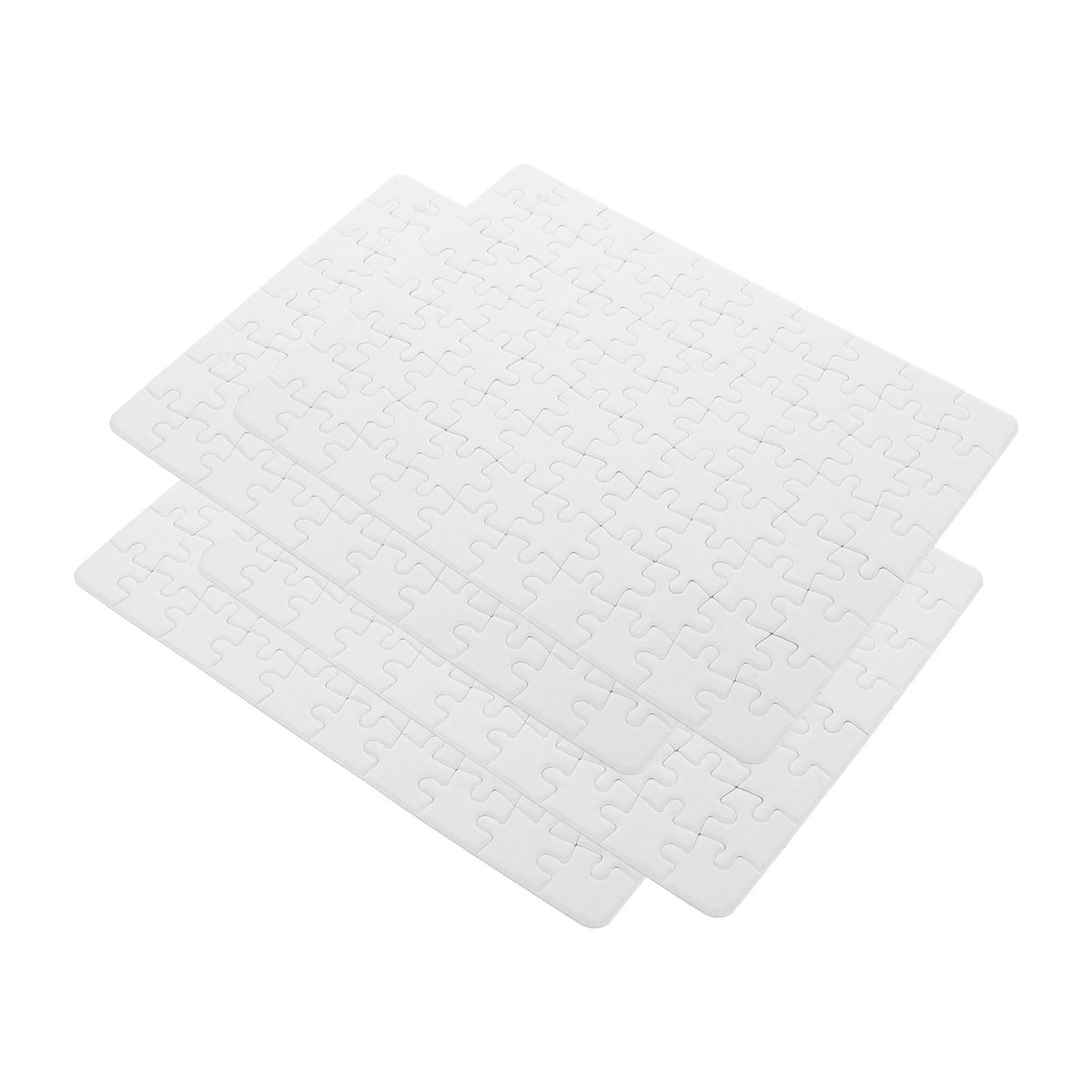 4 Sheets DIY Blank Puzzle Piec - Puzzle Blank White incelemesi ve fiyatı